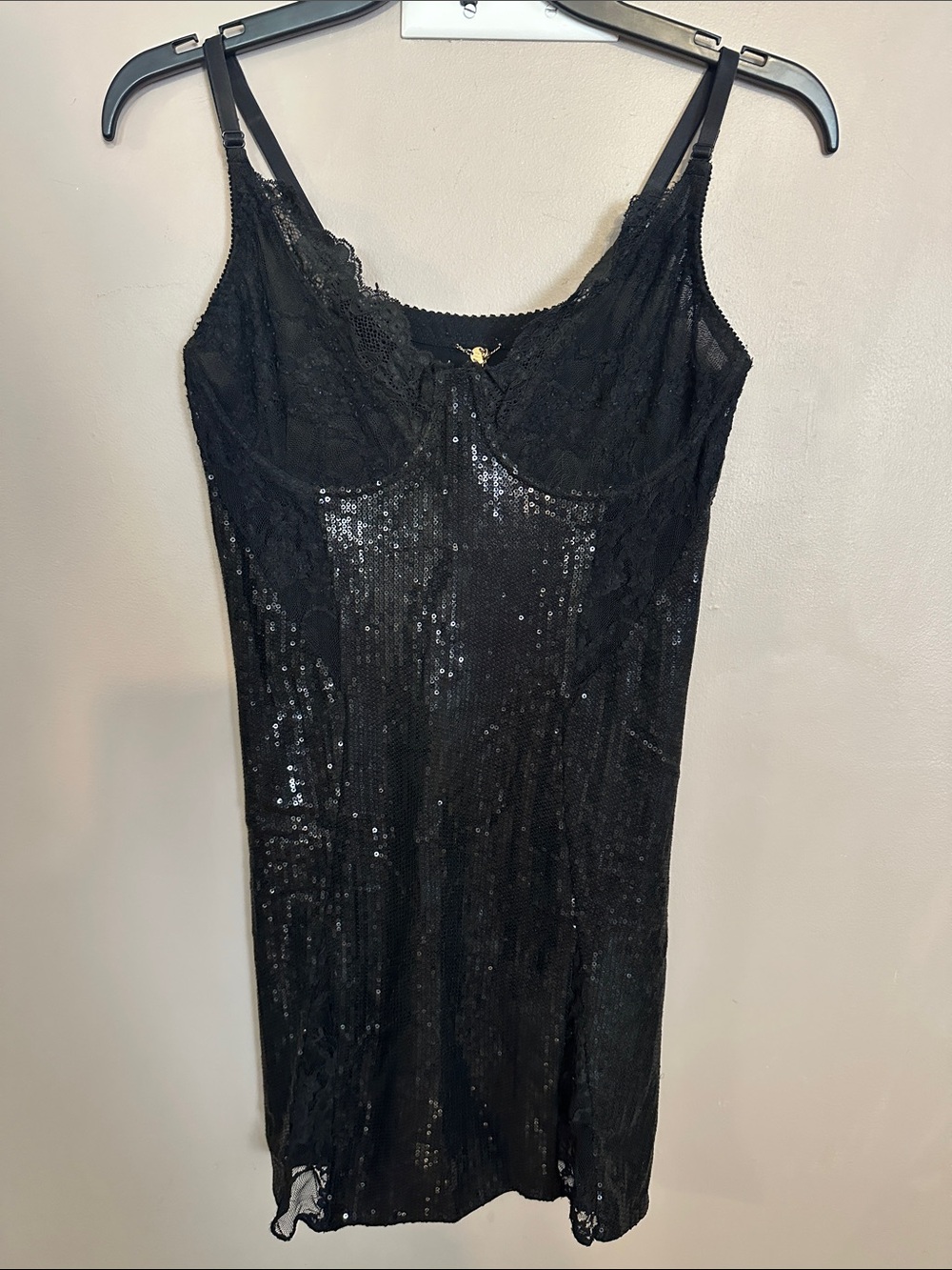 Lacey/Sequin Mini Dress